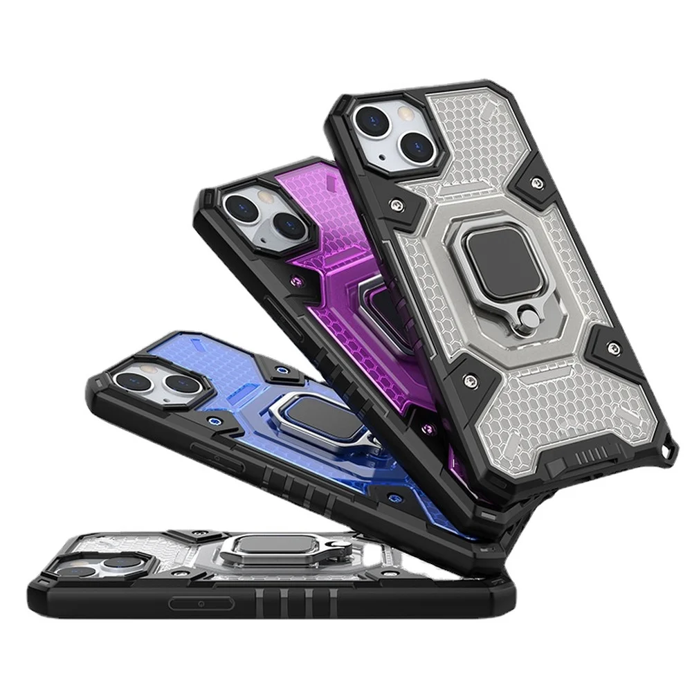 

Shockproof Ring Stand Phone Case For iPhone 13 11 12 Pro Max 12 Mini 7 8 Plus XR X XS Max SE 2020 Armor Cover Bumper