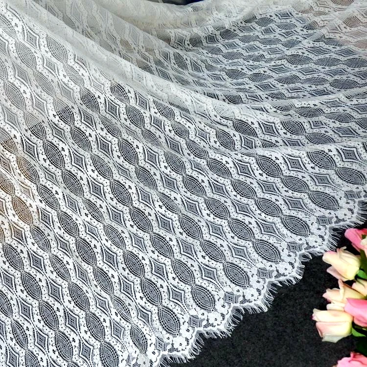 

Corded Eyelash French Lace Fabric Dress Lace Material 1.5x3M per Piece