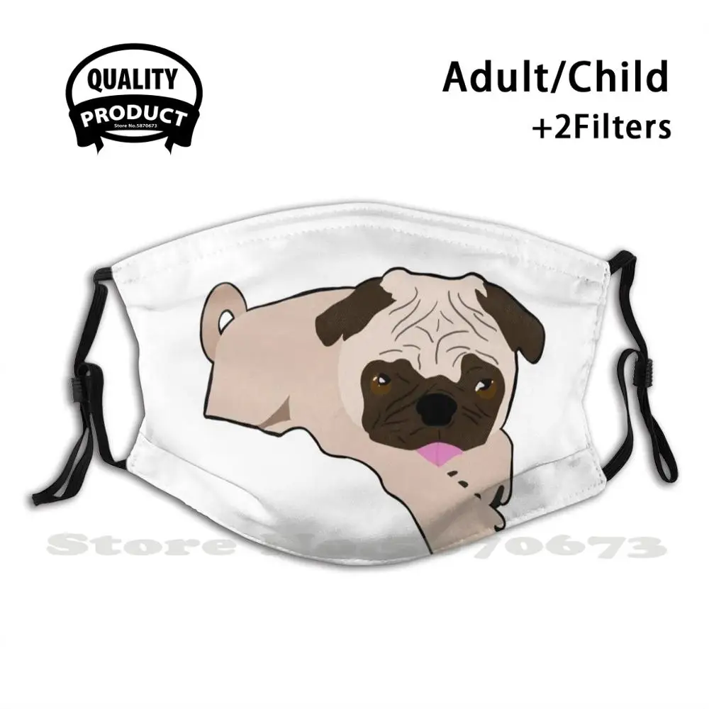

Пылезащитный фильтр для рисования мопса для мужчин женщин мужчин детей девочек мальчиков подростков маски для рта мопса собаки Симпатичные щенки