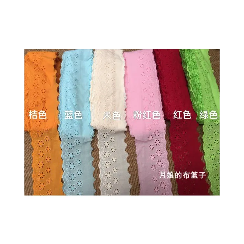 Вышитое кружево из хлопка 7 см ручная работа|Кружево| |