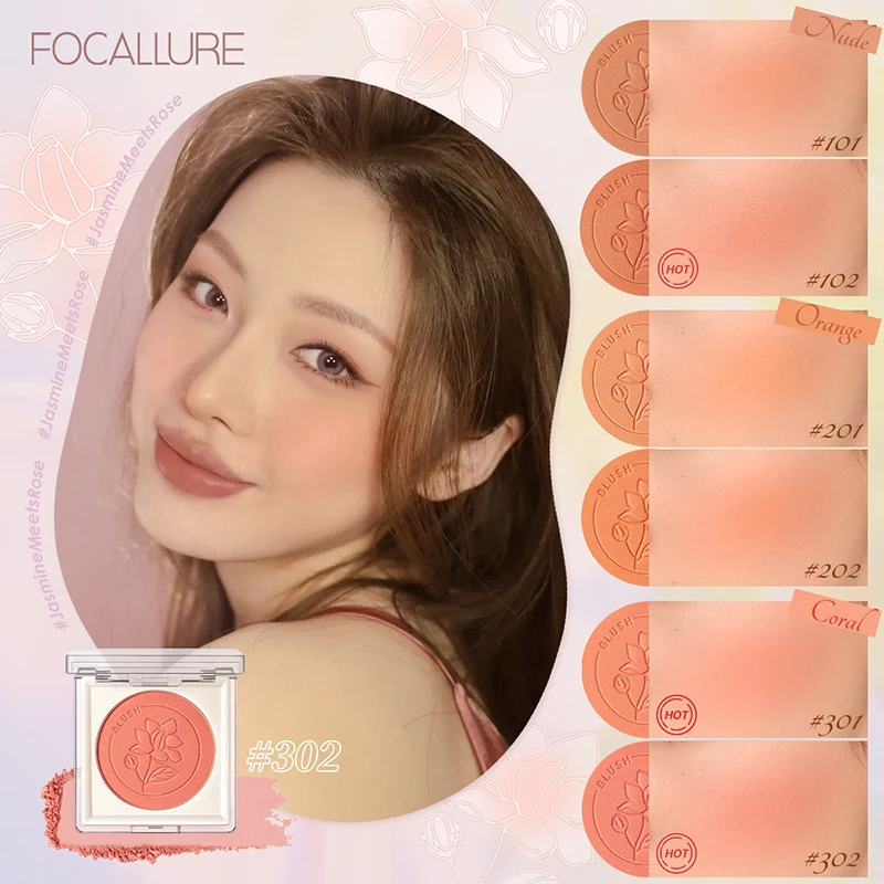 

11Colors Single Blush Palette Face Mineral Pigment Cheek Blusher Powder Makeup Professional Contour Shadow Blusher