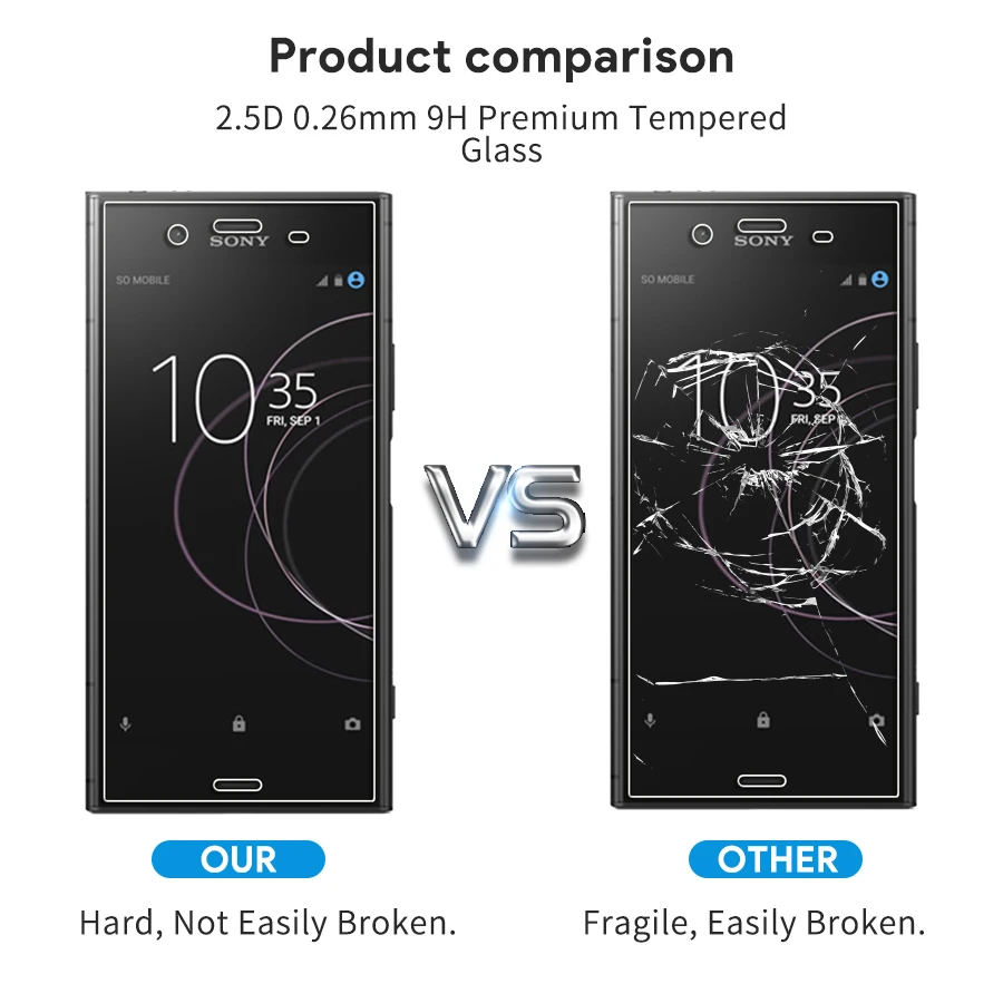 Закаленное стекло 6D с полным покрытием для Sony xperia XA XP XZP XA1 plus XA2 XZ2 XZ1 компактная