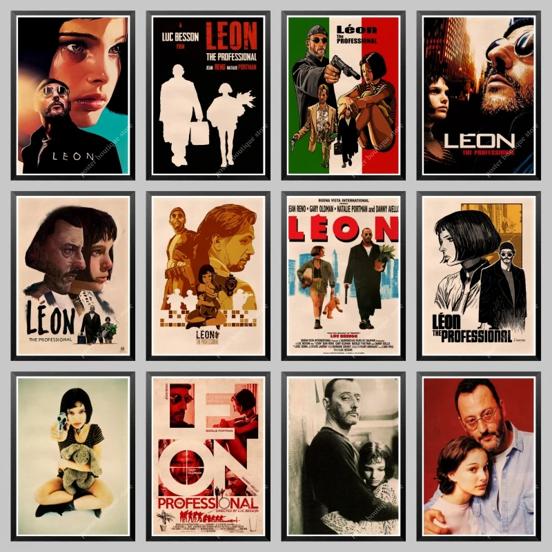 LAITANG настенные стикеры Leon профессиональный винтажный фотопостер Настенный декор