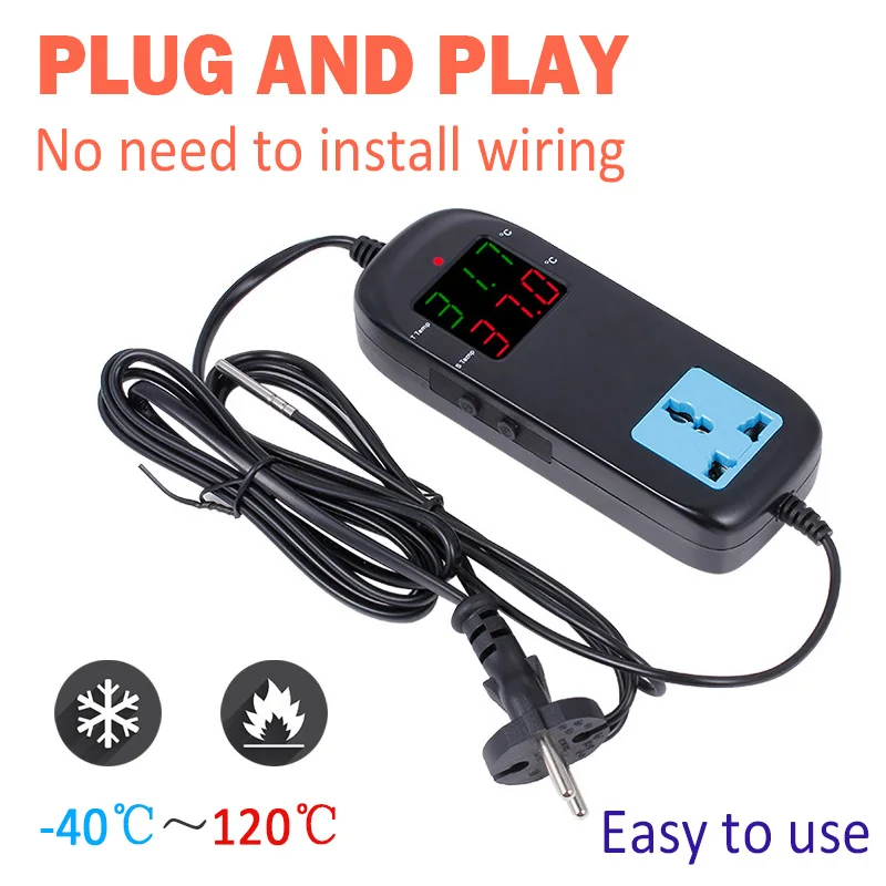 

MH-2000 AC90V-250V Electronic Thermostat LED Digital Breeding Temperature Controller With Socket