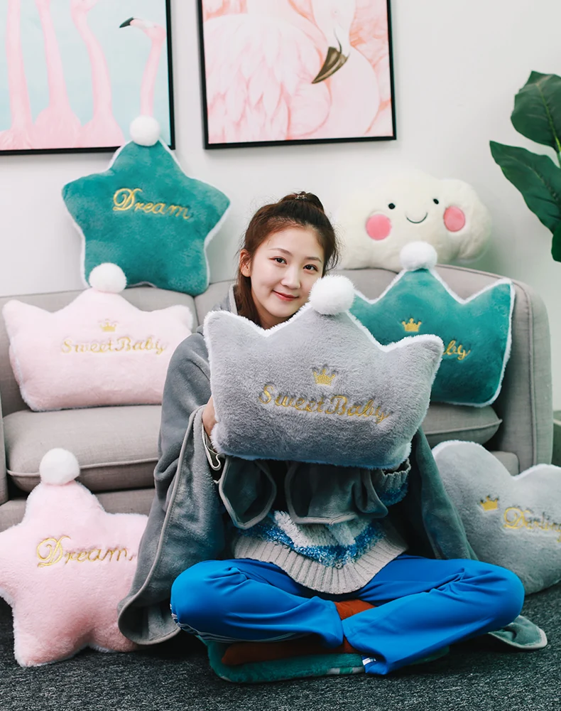 

Cartoon Soft Seat Blanket Sleeping Irregular Letters Pattern X6