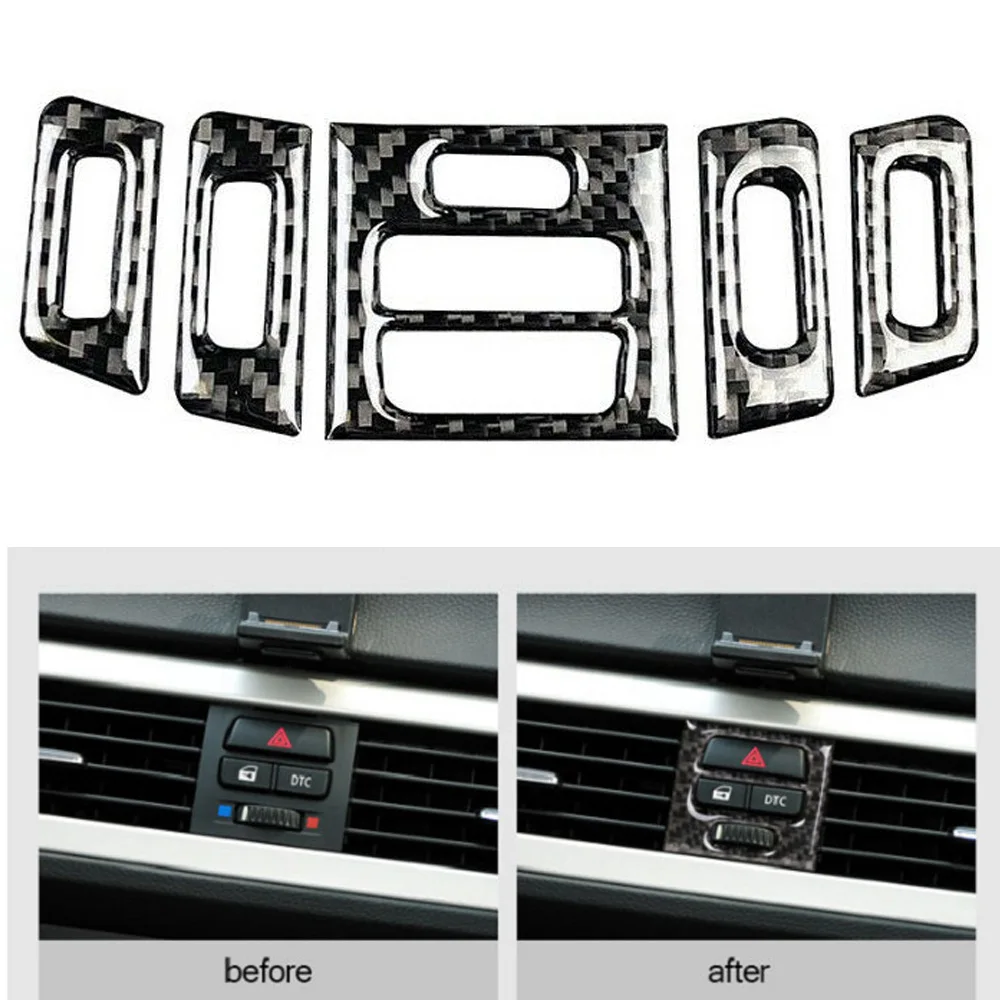 

Carbon fiber Air Outlet Trim Interior Replacement Accessory Decorative