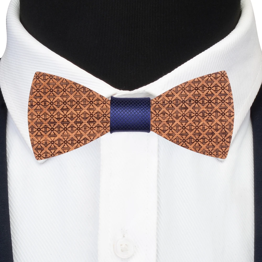 Красные Классические мужские галстуки бабочки из 100% цельного дерева новые