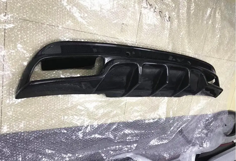 Автомобильный диффузор для заднего бампера Углеволокно Mercedes benz c class W205 C180 C200 C300 C63