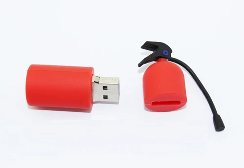 

New Cartoon Fire Extinguisher Bottle 64GB 8GB 32GB Usb Flash Drive 2.0 Pen Drive 16GB 1TB 2TB Pendrives Usb Memory Stick 512GB