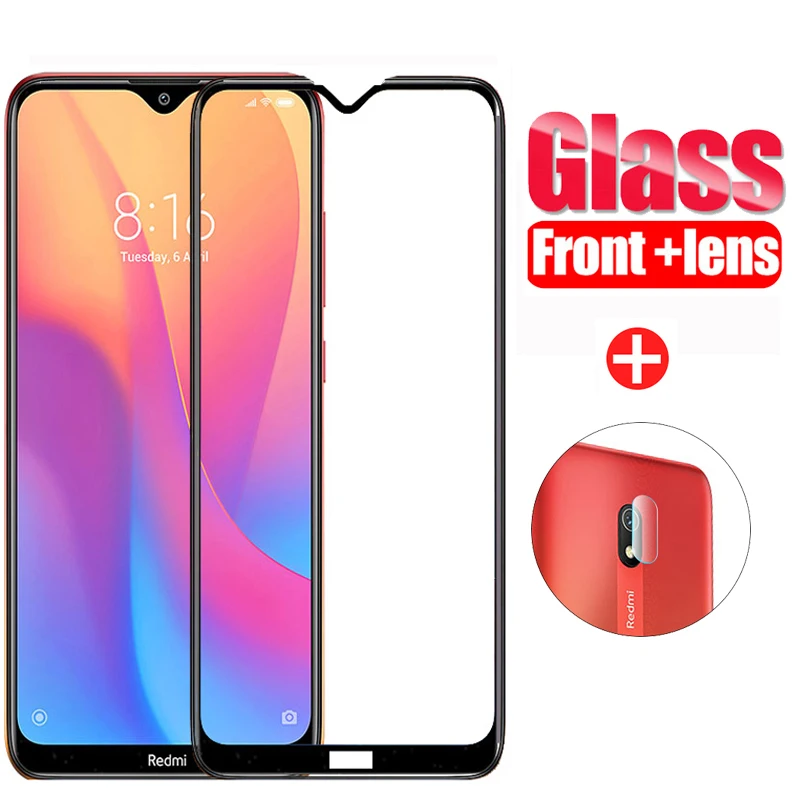2 в 1 стекло для объектива камеры Redmi 8 8a закаленное Защита экрана Xiaomi 8A redmi8 Mi8a