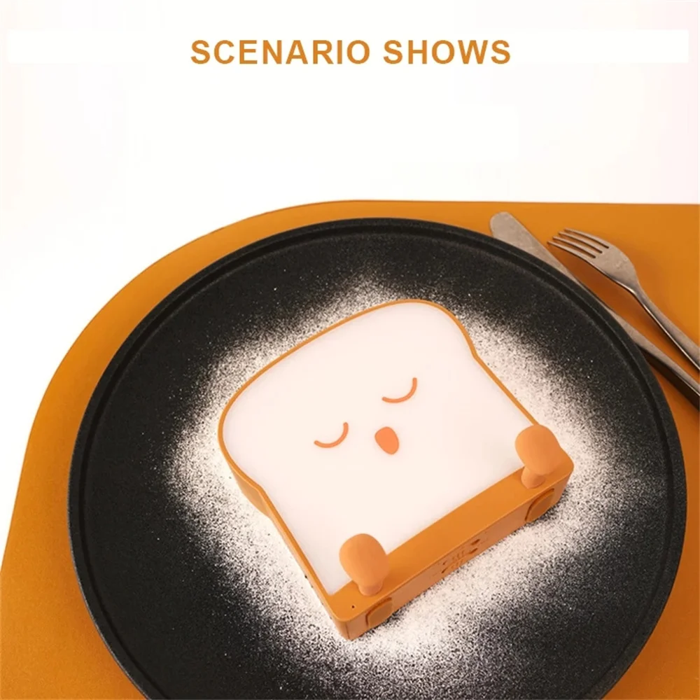 

Dropship Симпатичные Светодиодный тостов ночной Светильник перезаряжаемый с затемнением мобильный телефон Поддержка Двусторонняя подсветка ...