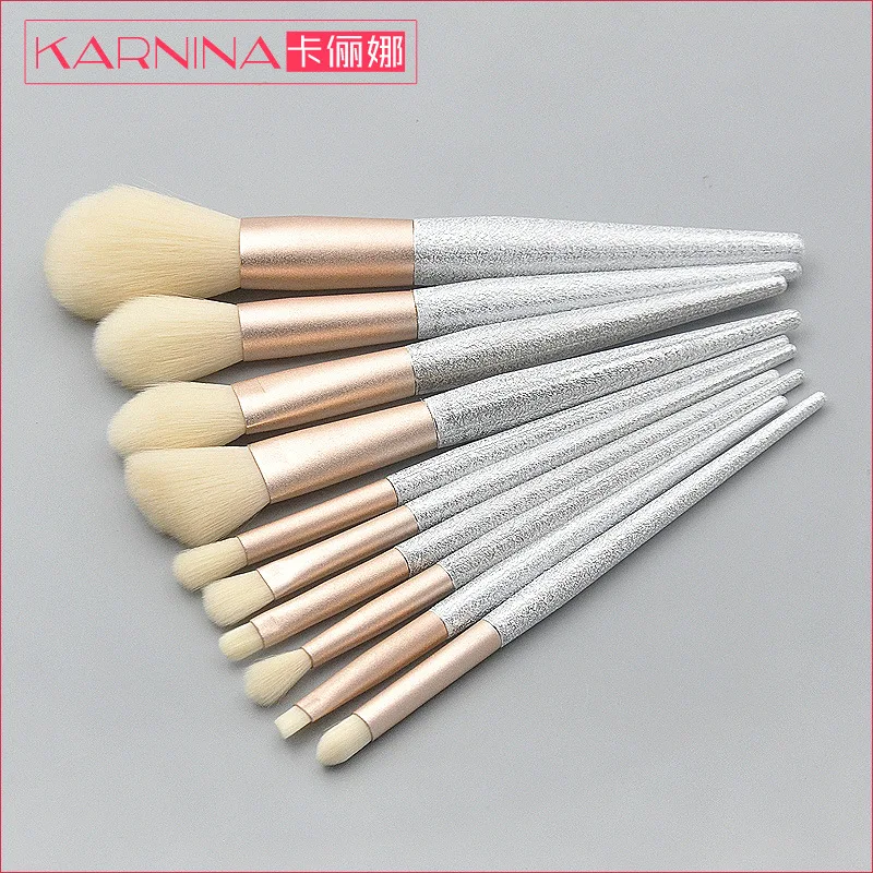 

1K 10pcs Makeup Brush Tool Set Eyeshadow Blush Lip Beauty Brush Can Private Label Custom Logo If meet Minimum Wholesale Cosmetic