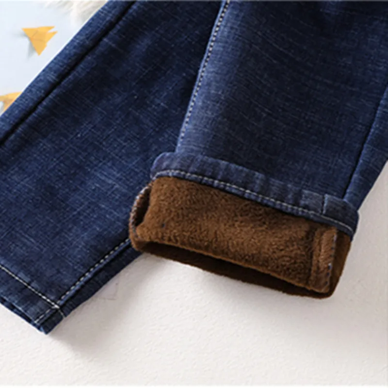 Женские зимние теплые джинсы эластичные мягкие черные с бархатной подкладкой