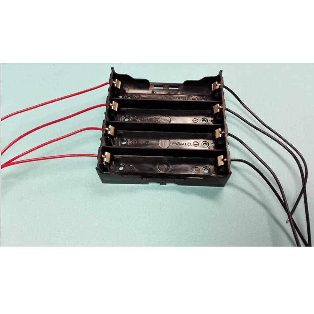 Новый черный пластиковый чехол для аккумулятора 18650 DIY хранения 1/2/3/4x18650