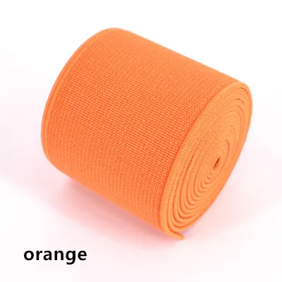 orange 3 м/лот, ширина 4 см, высокое качество, цветная утолщенная эластичная лента, импортные Эластичные аксессуары - Color: orange