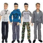 Набор одежды для парня Kens ручной работы 32 см, камуфляжная футболка, подходит для Барби, аксессуары для кукол, наряд для дома, детские игрушки