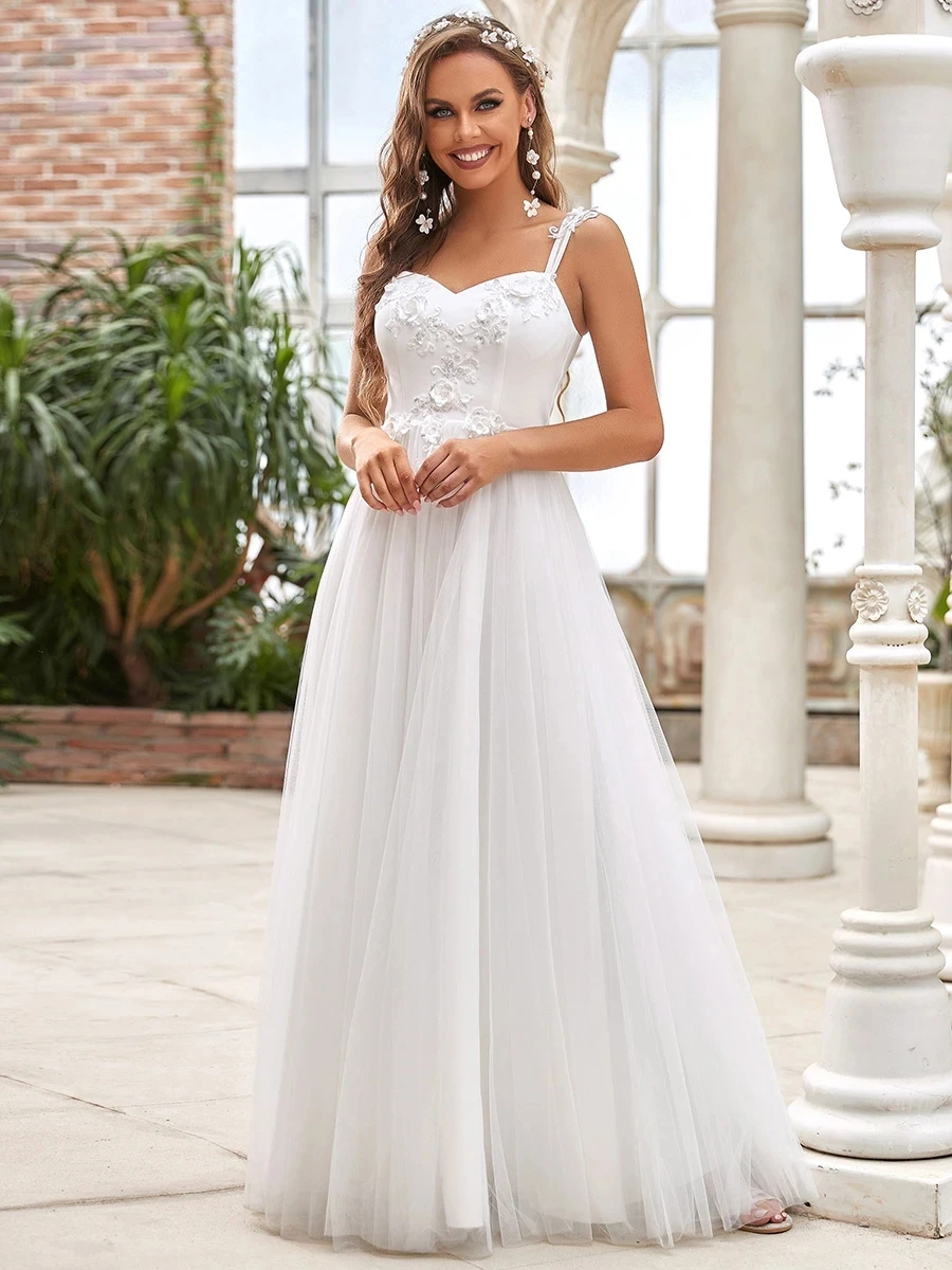 

Spaghetti Straps Sweetheart Neckline Wholesale Wedding Dresses
