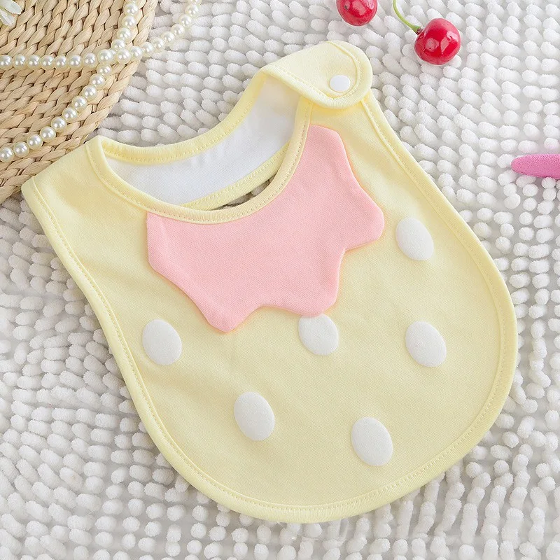 

Infant Baby Girl Boy Bib Kid Toddler Dinner Feeding Tassel Double-deck Cotton Linen Burp Cloths Safe Saliva Towel