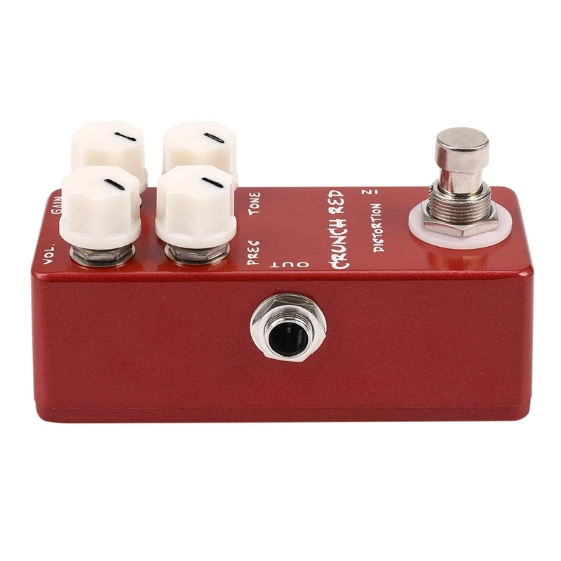 Mosky Mini Guitar Effect Pedal Crunch Red Distortion True Bypass Full Metal Shell | Спорт и развлечения