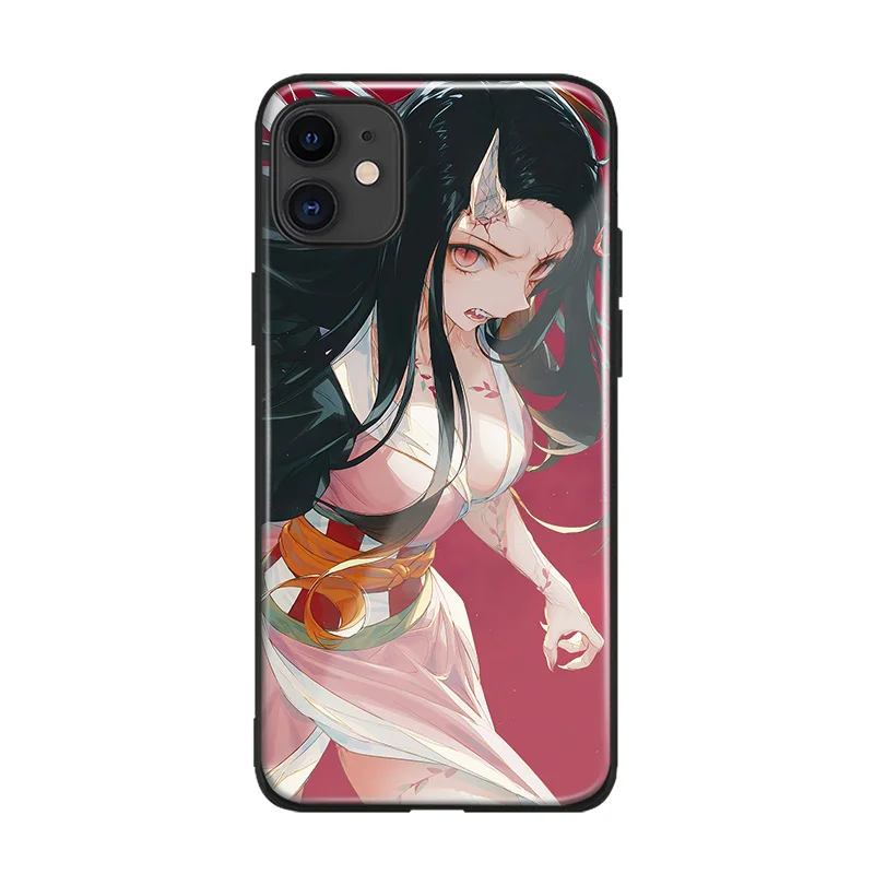 AE 2790 Kamado Nezuko Kimetsu no Yaiba Demon Slayer мягкий силиконовый стеклянный чехол для телефона для iPhone 6 6s 7 8 Plus X XR XS 11 Pro max - Цвет: AE 2790
