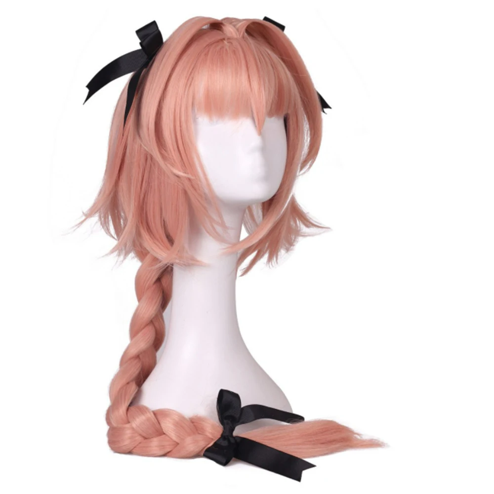 Парик новое поступление парик для косплея из игры Fate Apocryph Astolfo Длинные розовые