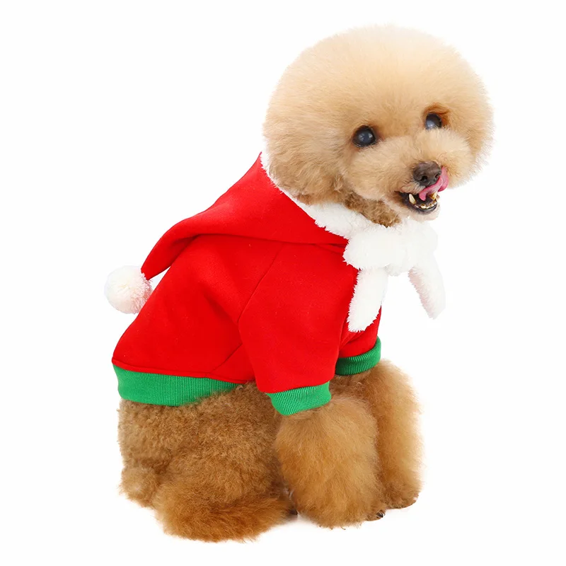 

Winter Pug Dog Clothing French Bulldog Clothes Christmas Dog Coat Hoodie Schnauzer Pomeranian Poodle Pet Costume Xmas Products