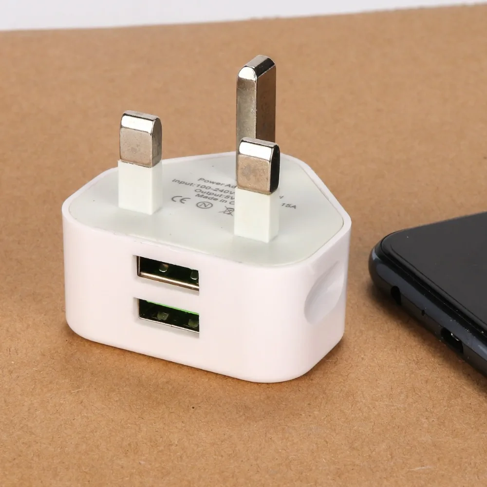KOOYUTA Универсальный 1/2/3-Порты и разъёмы USB вилка стандарта Великобритании 3 настенное устройство адаптер с 3 Порты и разъёмы в английском стиле; для путешествий Зарядное устройство для зарядки для Iphone iPad