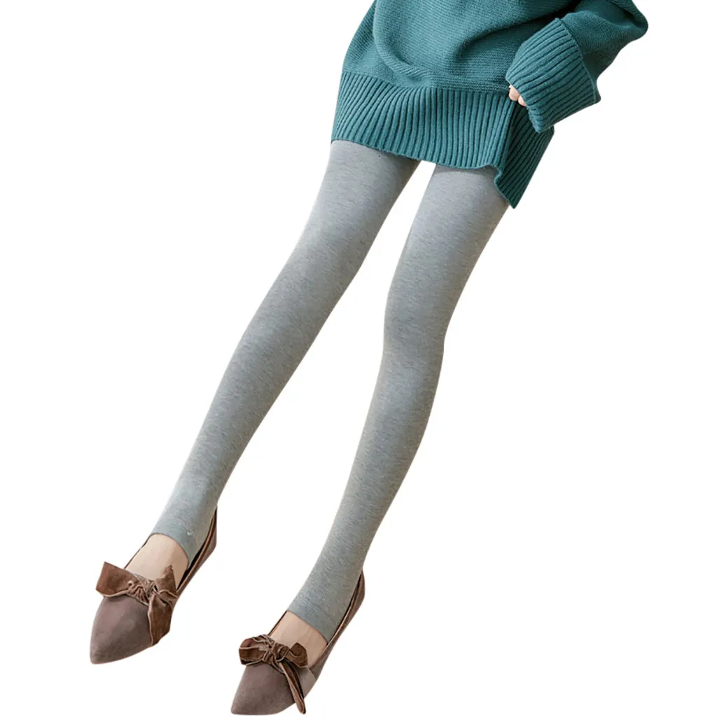 Новые модные женские леггинсы осень зима удобные плюс бархатные брюки стрейч тонкие леггинсы плюшевые брюки Polainas
