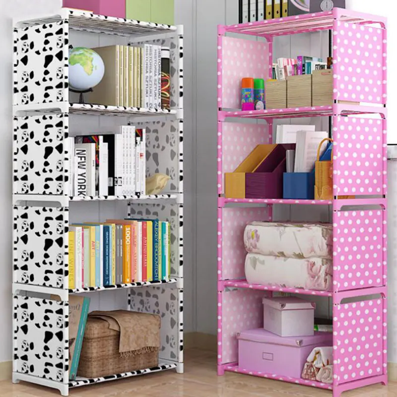

5-Shelf Bookcase Book Shelves Children Bookshelf Storage Bin Books Display Shelving Unit Organizer Storage Shelves