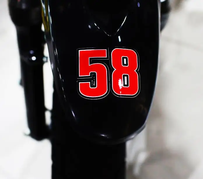 Виниловые наклейки Marco Simoncelli 58 Sic на Мотогонки мотоцикл аксессуары для скутера