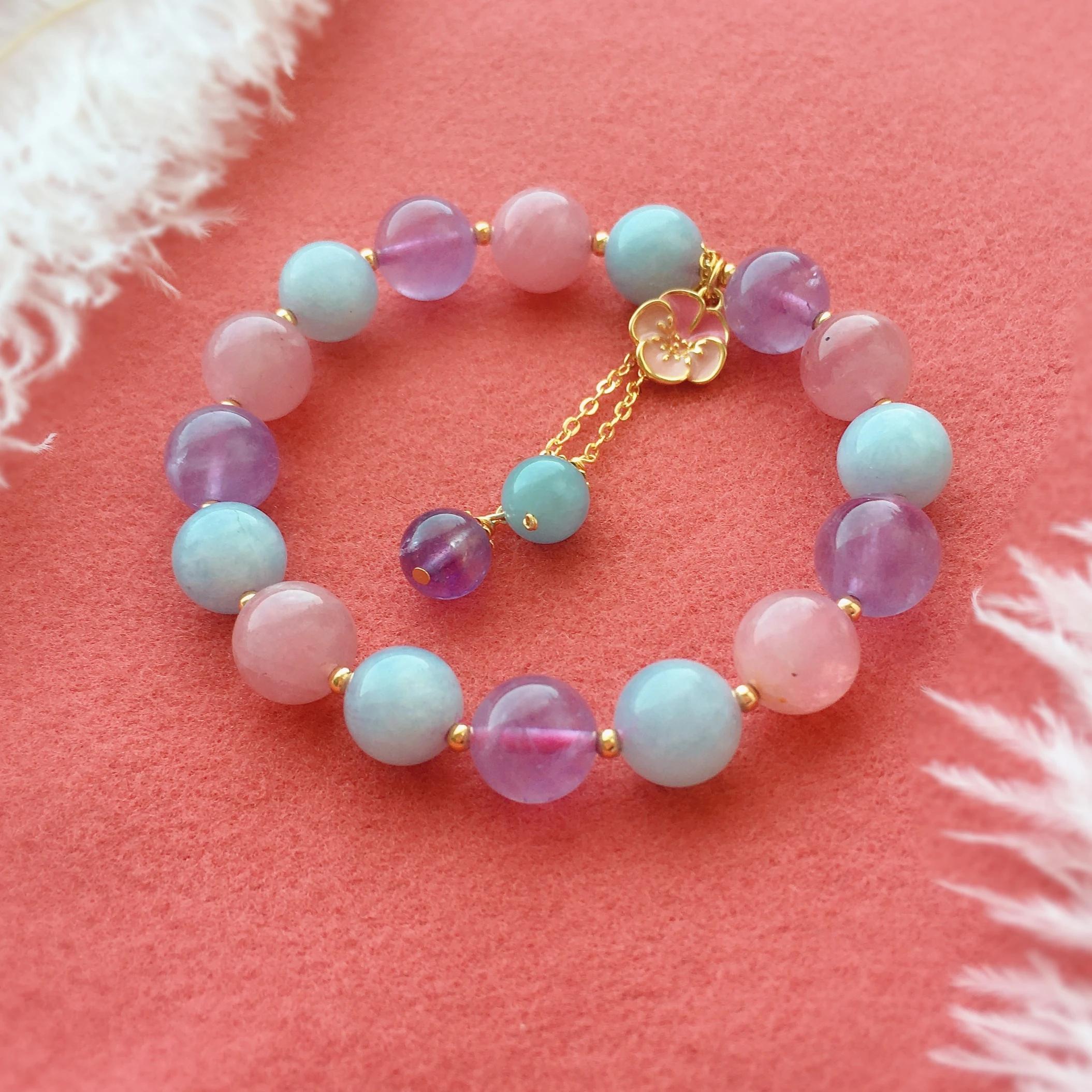 Женский браслет ручной работы CCijiNG гранатовый камень из натурального лаванды