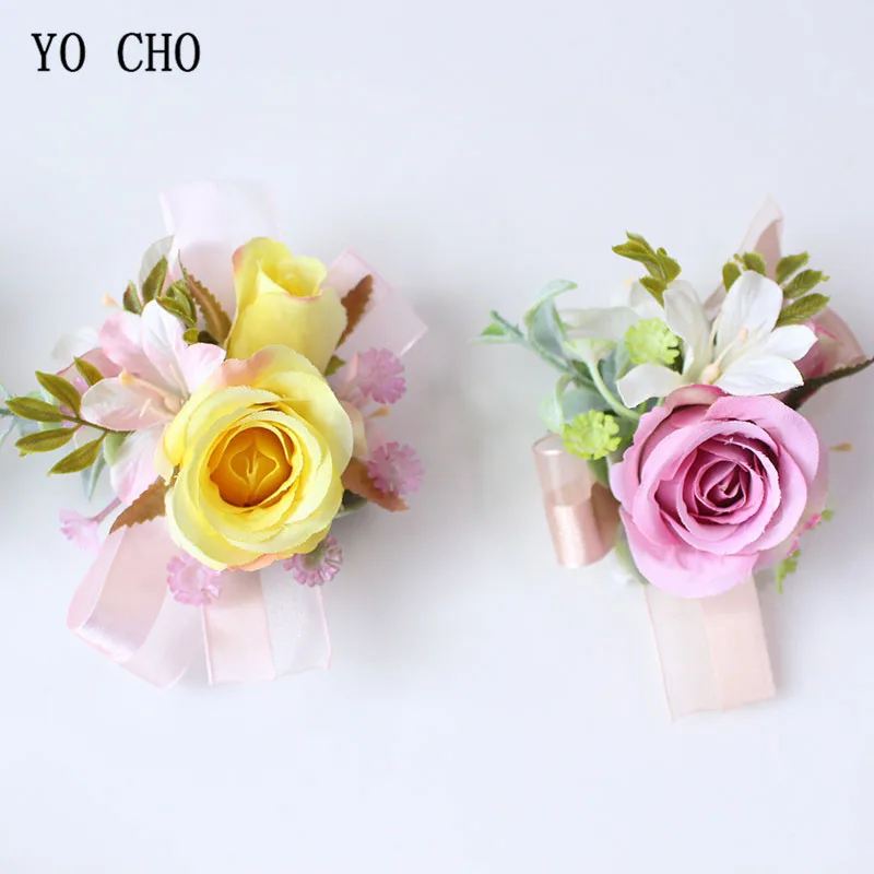 Оптовая продажа дешевые искусственные цветы украшение для подружек невесты