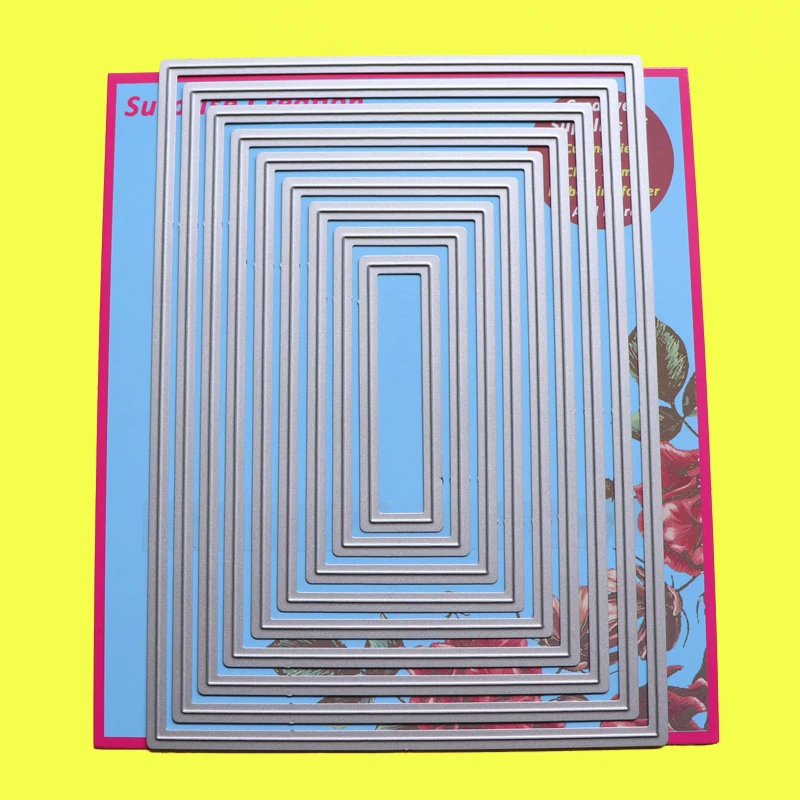 Вырубные штампы 5x7 дюймов простые прямоугольные карточки сделай сам рукоделие