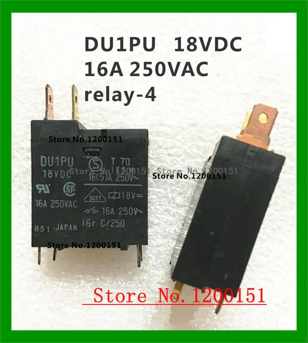 DU1PU 12VDC 18VDC 24VDC 16A 250VAC реле 4|dec| |