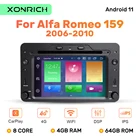 DSP 2 Din Android 11 автомобильный DVD GPS навигатор плеер стерео для Alfa Romeo Spider Brera 159 Sportwagon 2006 радио головное устройство 4 Гб