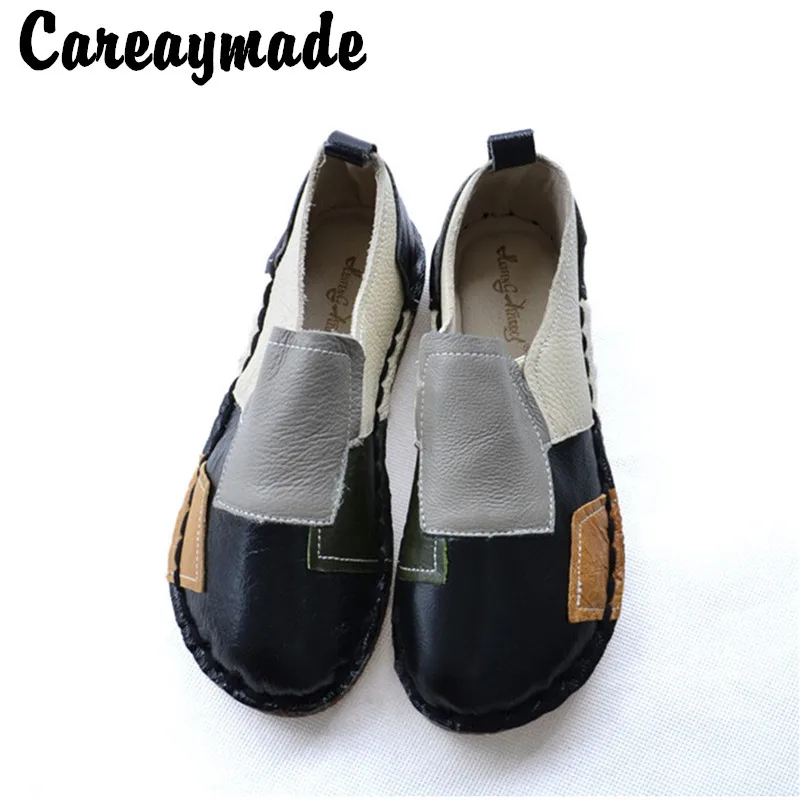 Новинка ботинки ручной работы Careaymade из воловьей кожи в стиле ретро mori girl женские