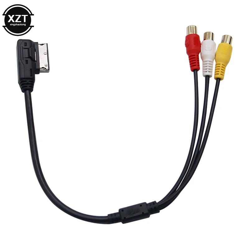 Кабель-адаптер для VW Audi AMI AUX MDI MMI A3 A4 A6 A7 A8 Q5 Q7 R8 RCA 3RCA DVD видео аудио вход провод