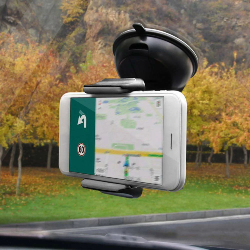 car phone holder universal adjustable 360 degree navigation dashboard in car mobile support clip fold holder car phone kickstand free global shipping