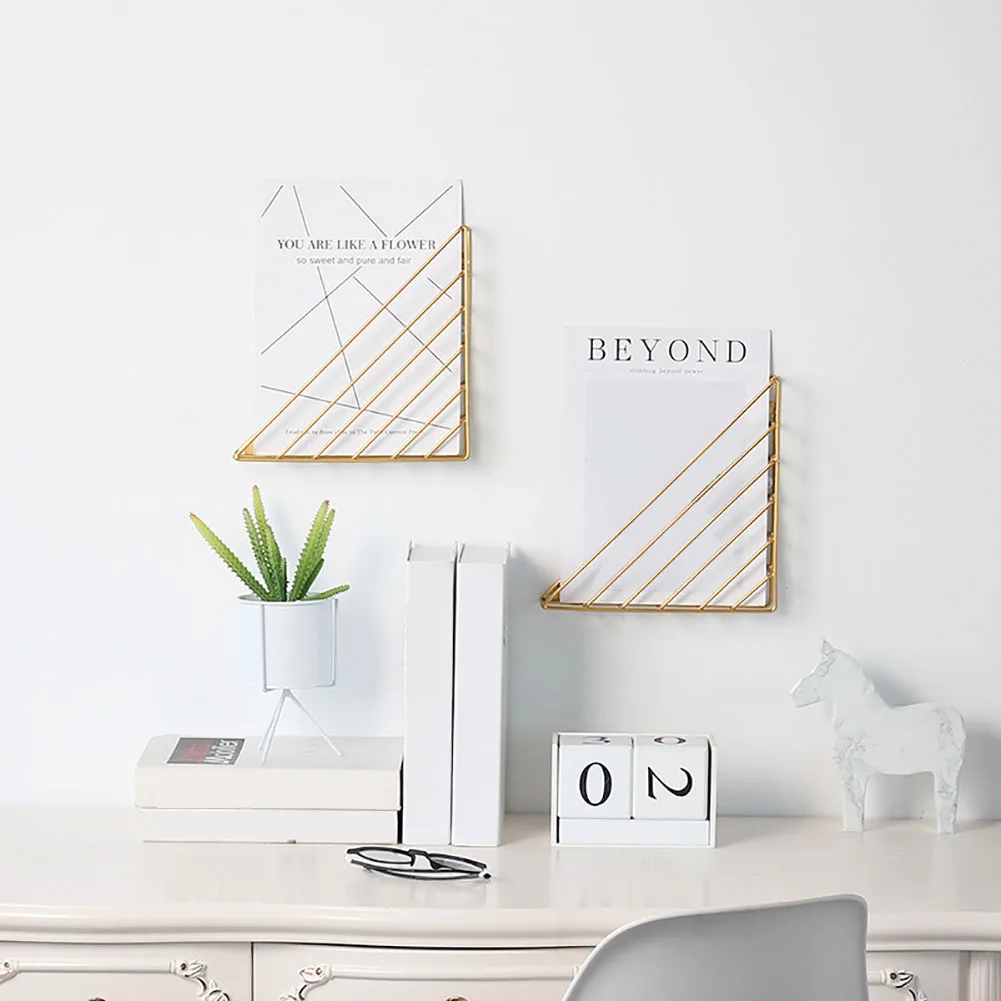 Треугольный журнал железная структура гостиной дома подвесной декоративный