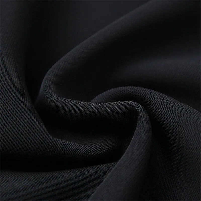 

Women Fashion Summer Dresses Short Sleeve Clothes Designers 2020 New Office Lady Notched Collar Double Breasted Black Midi Dress