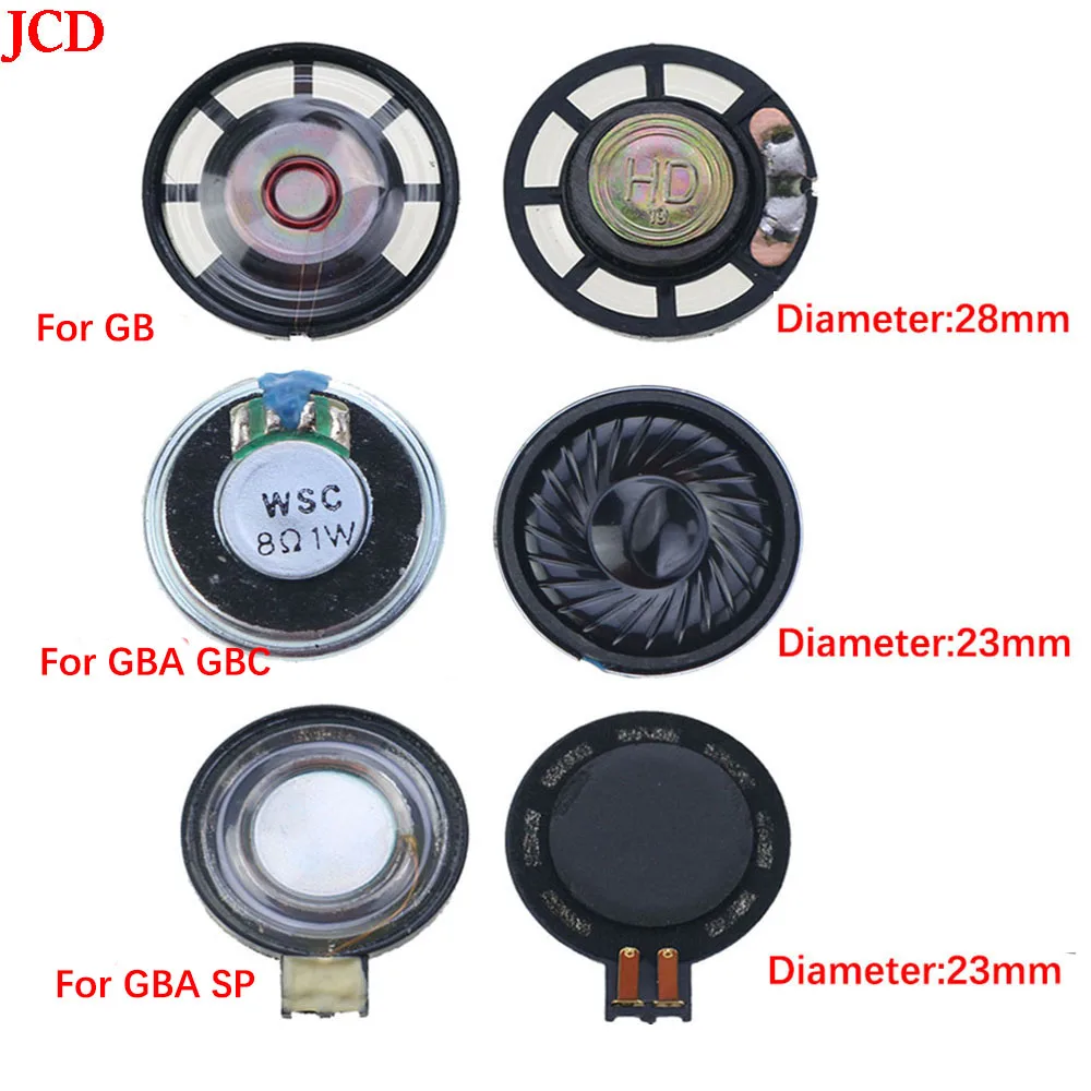 JCD 1pcs Diameter 23mm 28mm Louder Speaker For Gameboy Advance SP, For GBA SP / GB / GBC LoudSpeaker