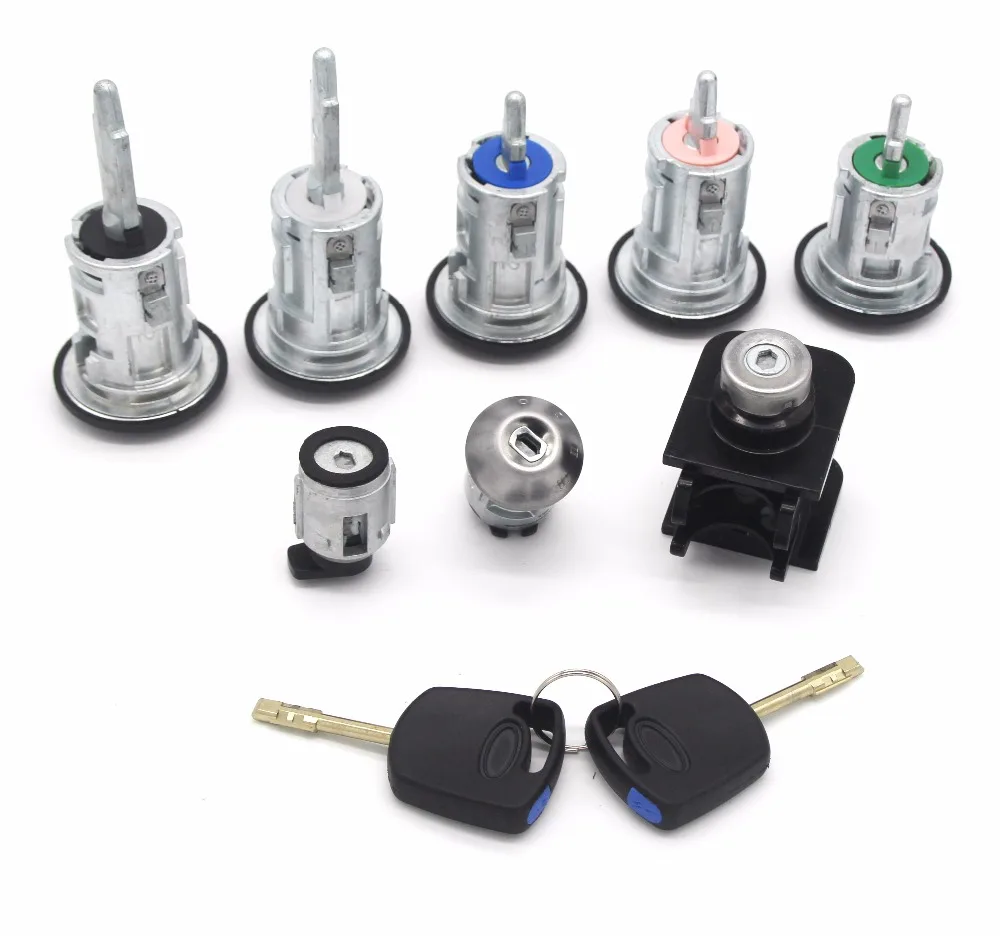 Для FORD TRANSIT CONNECT 2002 2013 полный набор замков и 2 клавиши 9 шт.|pcs set|set 2ford lock |