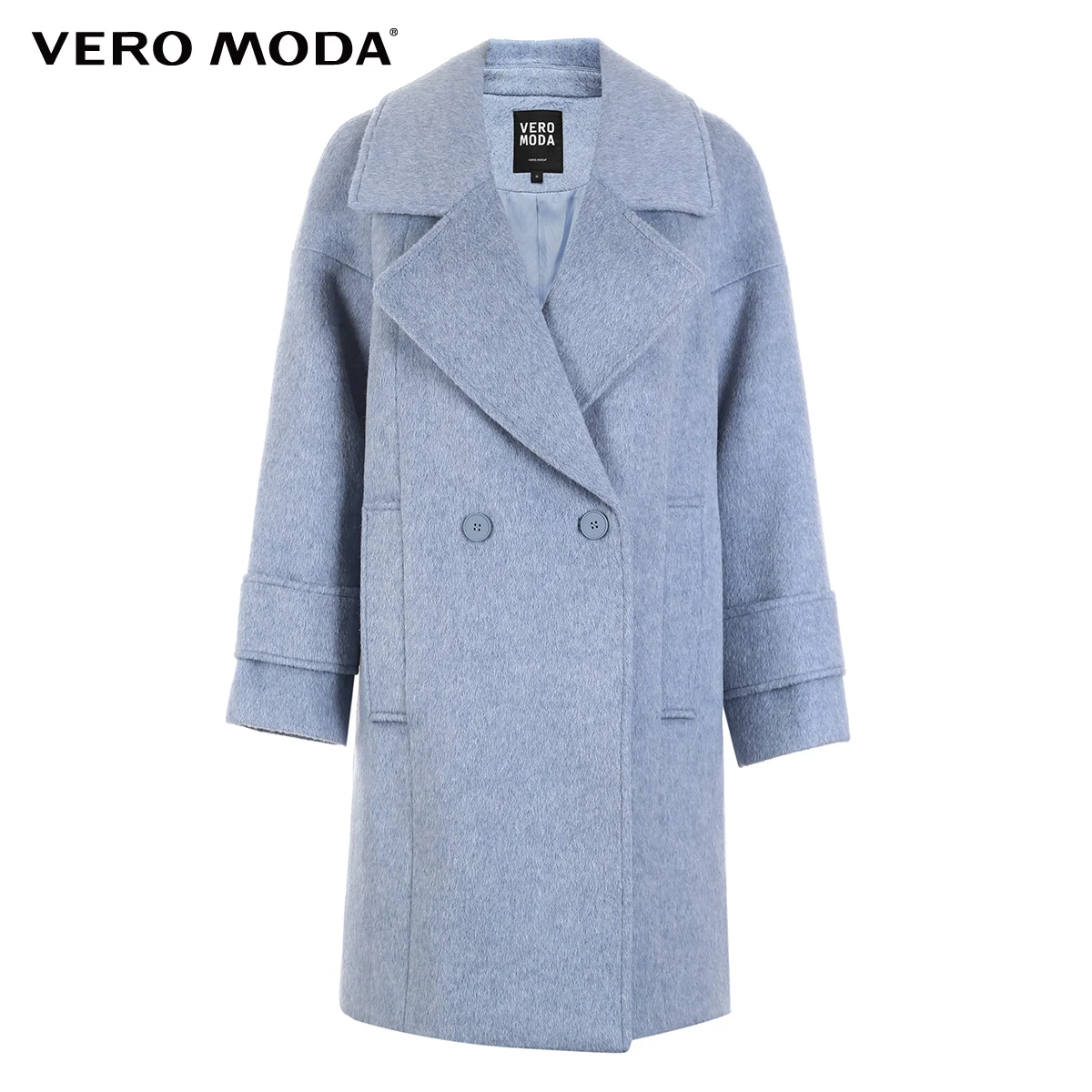Vero Moda женское длинное шерстяное пальто с отворотом и открытыми плечами | 318327518