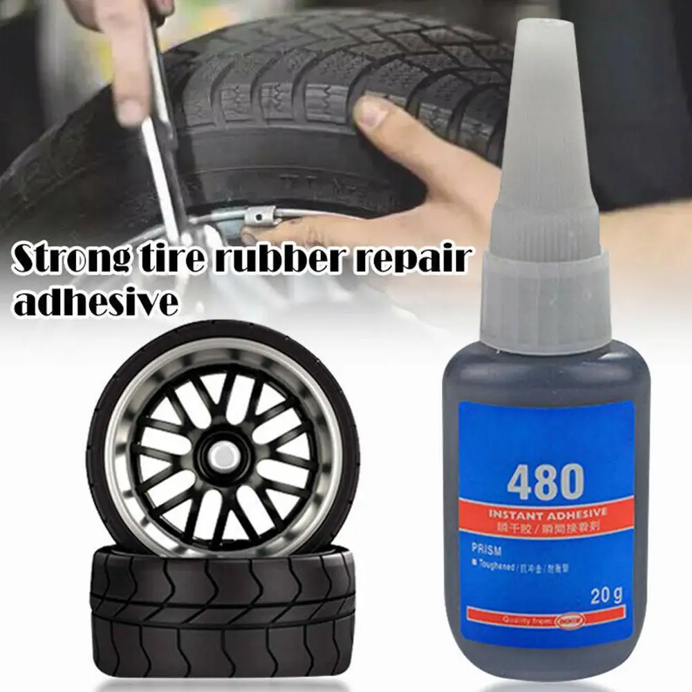 

20ml Mighty Tire Repair Glue Tyre Puncture Sealant Bike Puncture Car Cold Repair Patch Tire Cement Glue Rubber Solution Pat X5I7