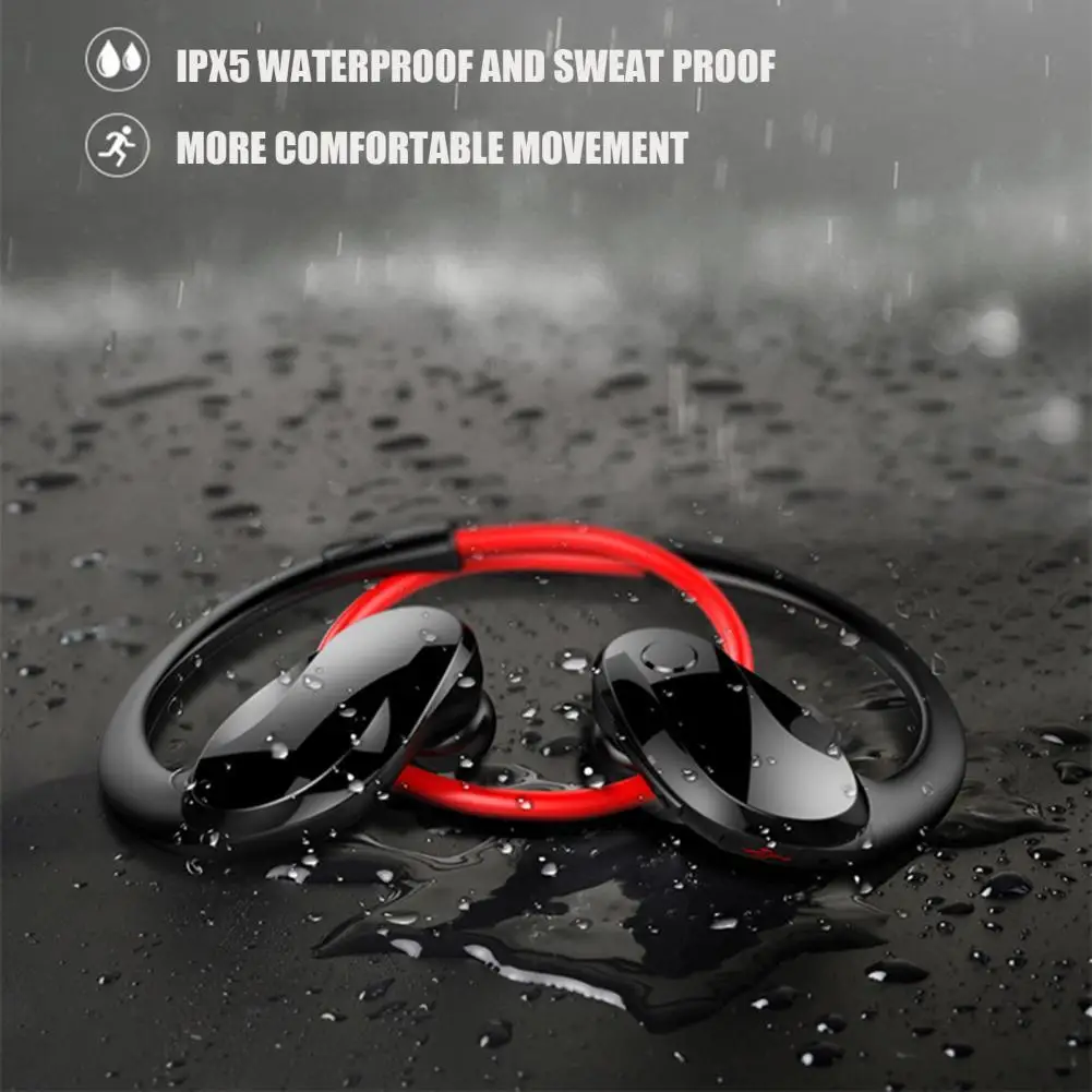 

M10 Bluetooth 4.1 Binaural Headset Wireless Magnetic Phone Earphone Stereo Hanging Sport Earloop Running Earbuds
