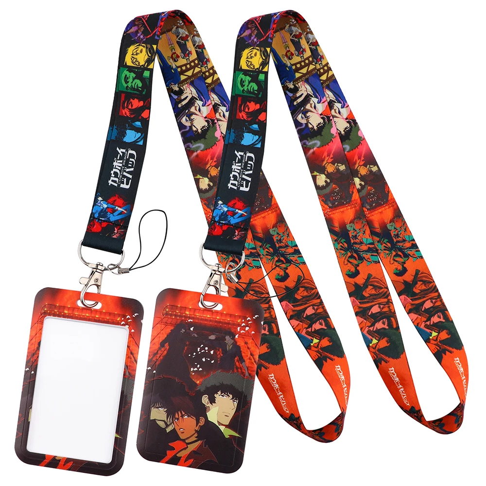 

Novel Anime Cowboy Strap Lanyards Keychain Badge Holder ID Credit Card Pass Hang Rope Lariat Lanyard for Keys Accessories Gifts