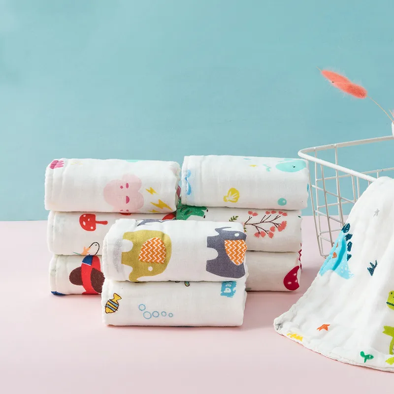 10 шт./лот Детский носовой платок квадратное полотенце с фруктовым узором 30x30 см