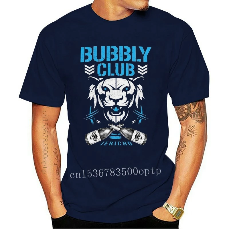 Черная футболка унисекс Bubbly Club с изображением Криса Aew Njpw Jericho Bit Of The