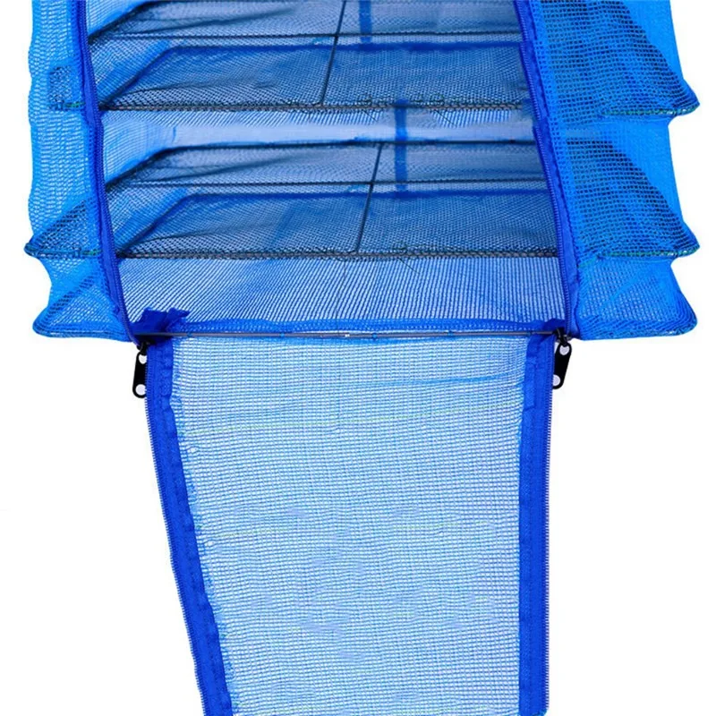 

NEW Foldable 4 Layers Fish Net Drying Rack Folding Mesh Hanging Vegetable Dishes Dryer Storage Organizer Food Dehydrator