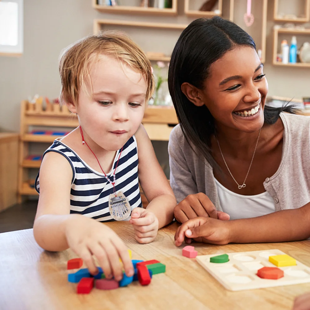 

8 Keys Finger Transparent Neck Hanging Musical Instrument Acrylic Finger Piano